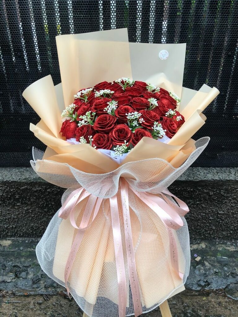 bó hoa 40 bông hồng