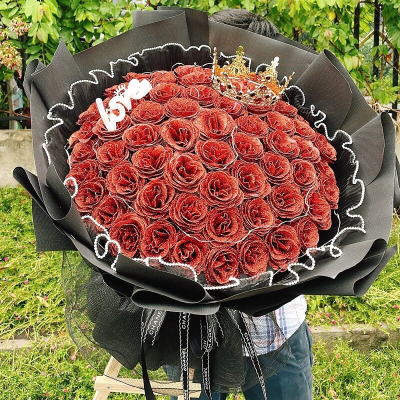 Bó hoa hồng sáp thơm đẹp loại 10 bông quà tặng sinh nhật sự kiện ngày lễ  tình nhân 142 valentine 83 2010 tặng bạn gái mẹ HHS02  Anzzar Home  Decor