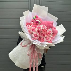 Hoa Tặng Valentine Hoa Gấu Dâu Lotso