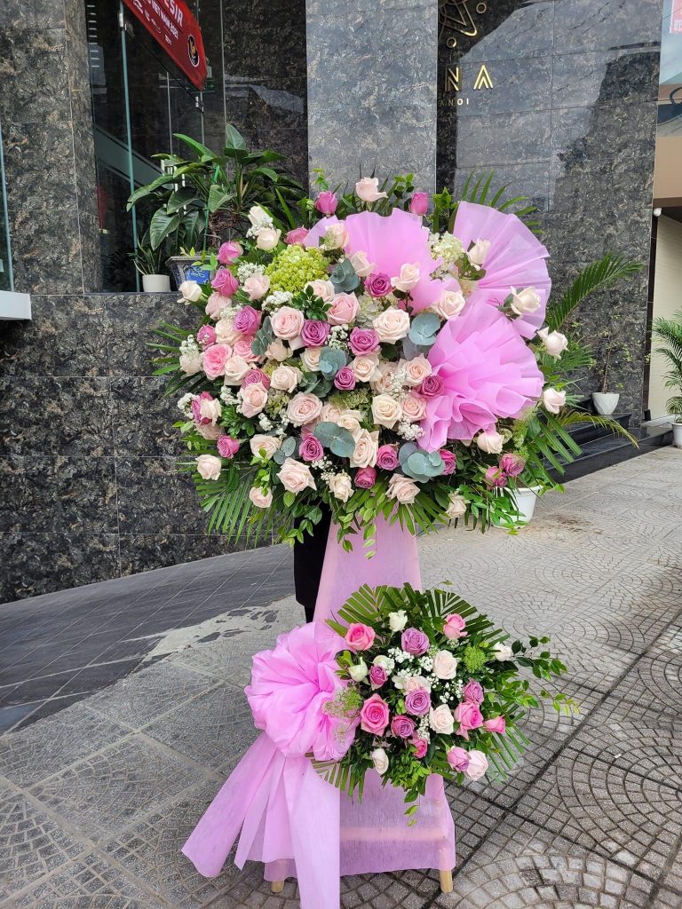 kệ hoa khai trương hồng phát