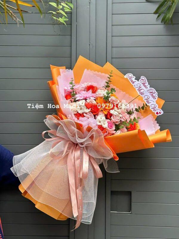 hoa hồng sáp tặng người yêu