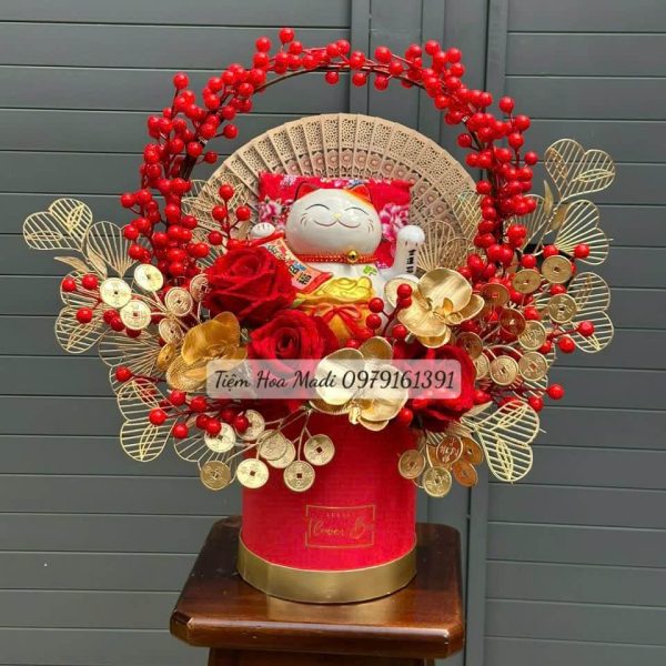 Lẵng hoa khai trương hiện đại