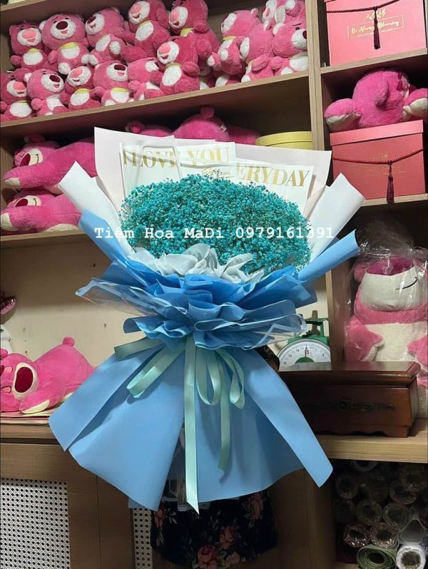 Bó Hoa Baby Xanh Dương