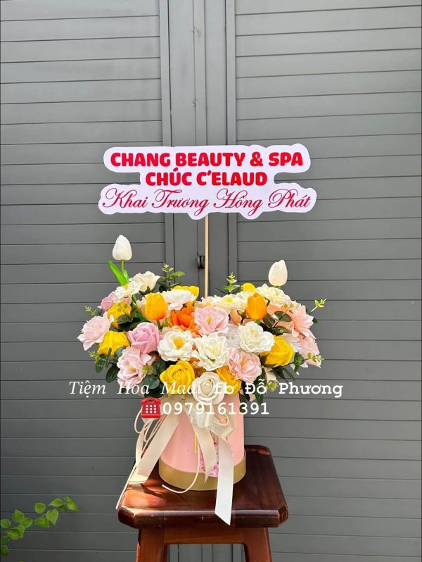 Giỏ Hoa Khai Trương Nhỏ
