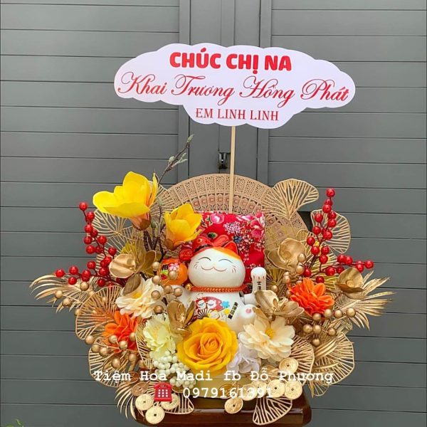 Hoa chúc mừng khai trương hồng phát