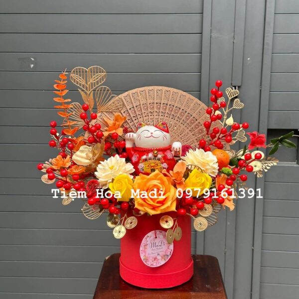 Hoa mừng khai trương quán ăn