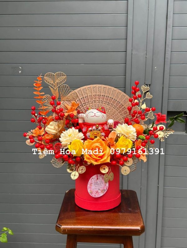 Hoa mừng khai trương quán ăn