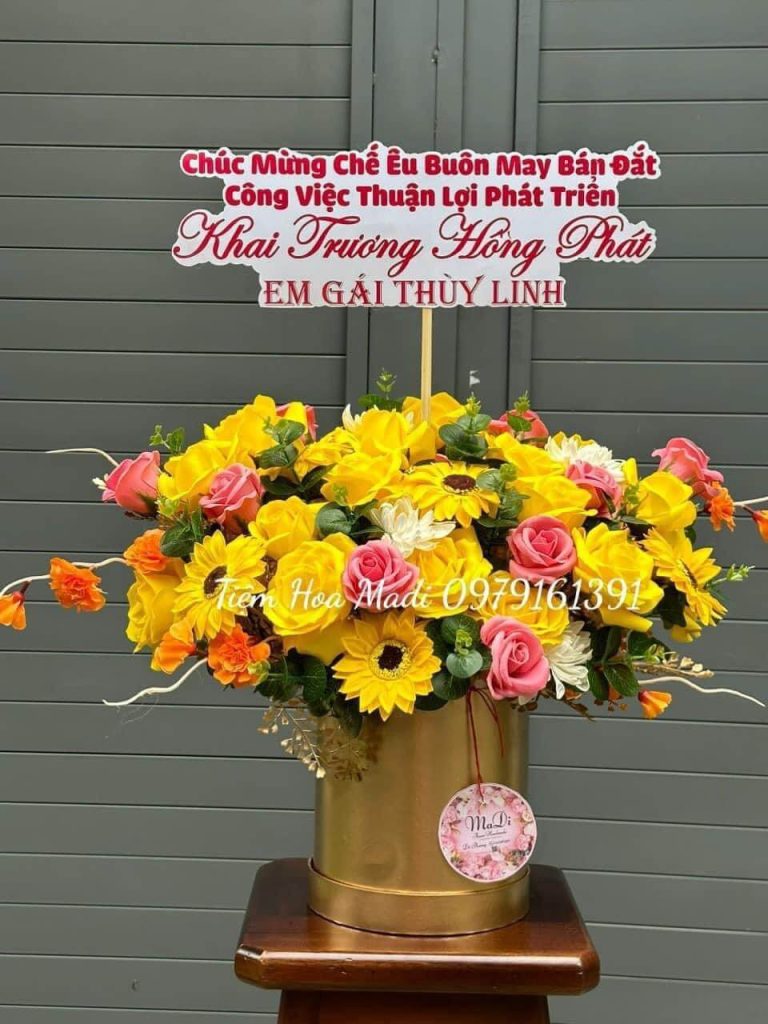 Lẵng Hoa Khai trương