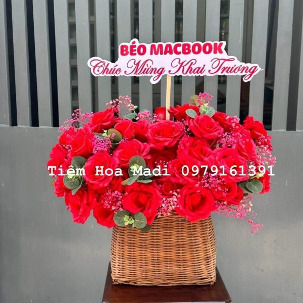 Lẵng Hoa Chúc Mừng Khai Trương Cửa Hàng