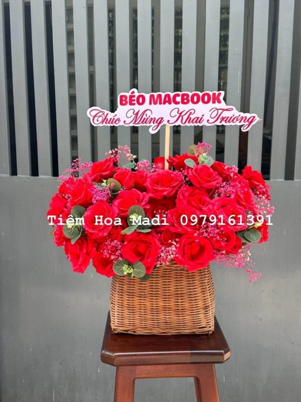 Lẵng Hoa Chúc Mừng Khai Trương Cửa Hàng