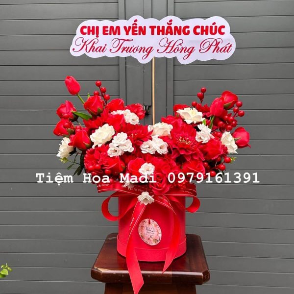 Lẵng hoa khai trương giá 700k