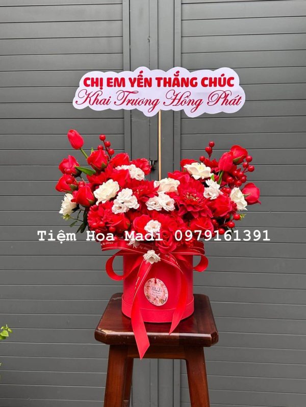 Lẵng hoa khai trương giá 700k