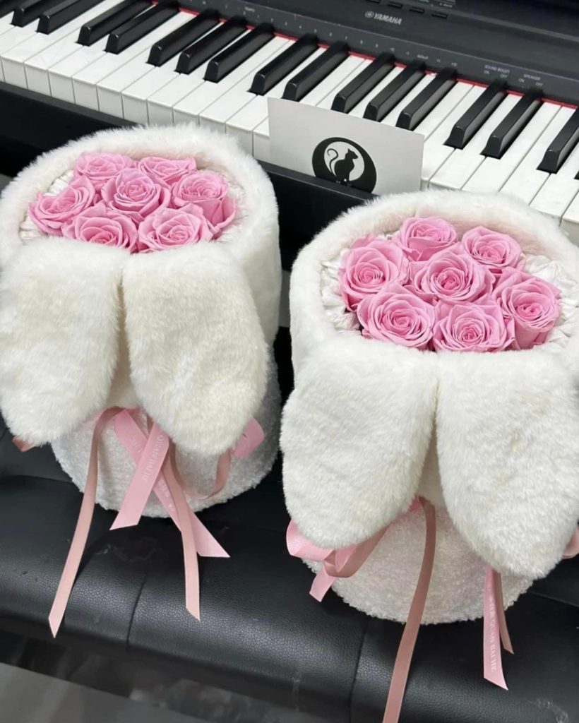 hoa sinh nhật thỏ bunny