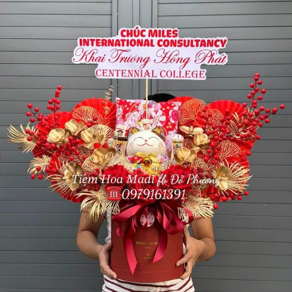 lẵng hoa khai trương quận 1