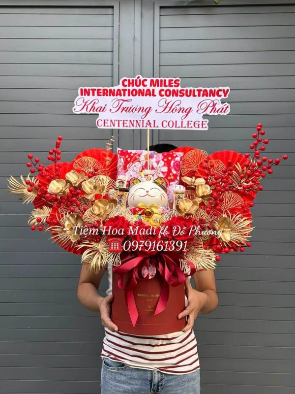 lẵng hoa khai trương quận 1