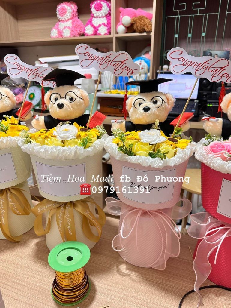 Hoa gấu tốt nghiệp