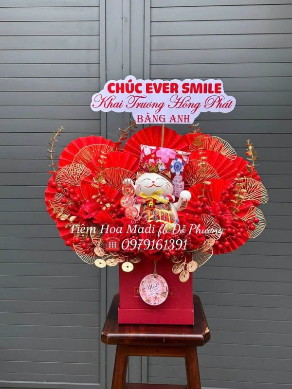 Lẵng hoa đẹp mừng khai trương