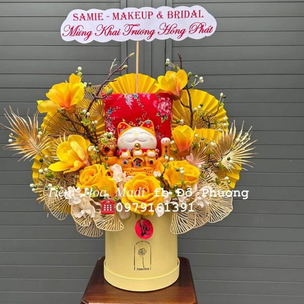 Mèo Thần Tài Phú Quý Tặng Khai Trương