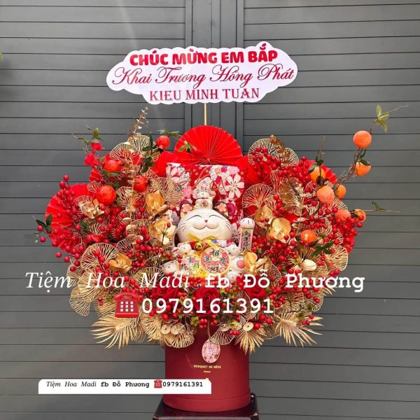 Lẵng Mèo Khai Trương Sang Trọng