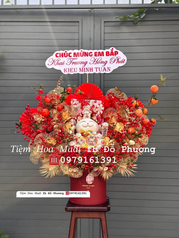 Lẵng Mèo Khai Trương Sang Trọng