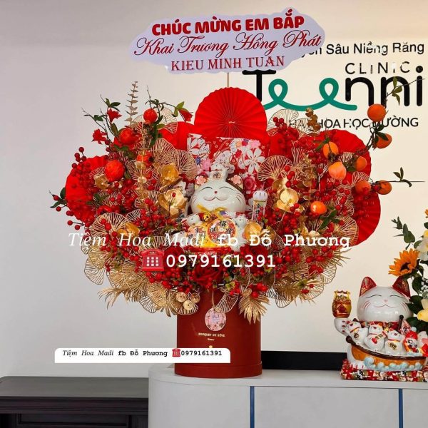 Lẵng Mèo Khai Trương Sang Trọng