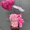 Set quà valentine gấu dâu lotso