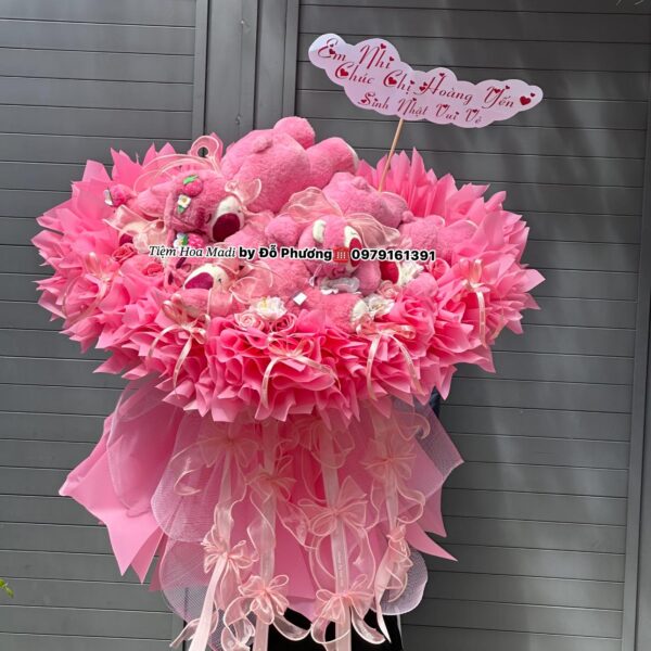 Hoa Gấu Dâu Đáng Yêu Cute