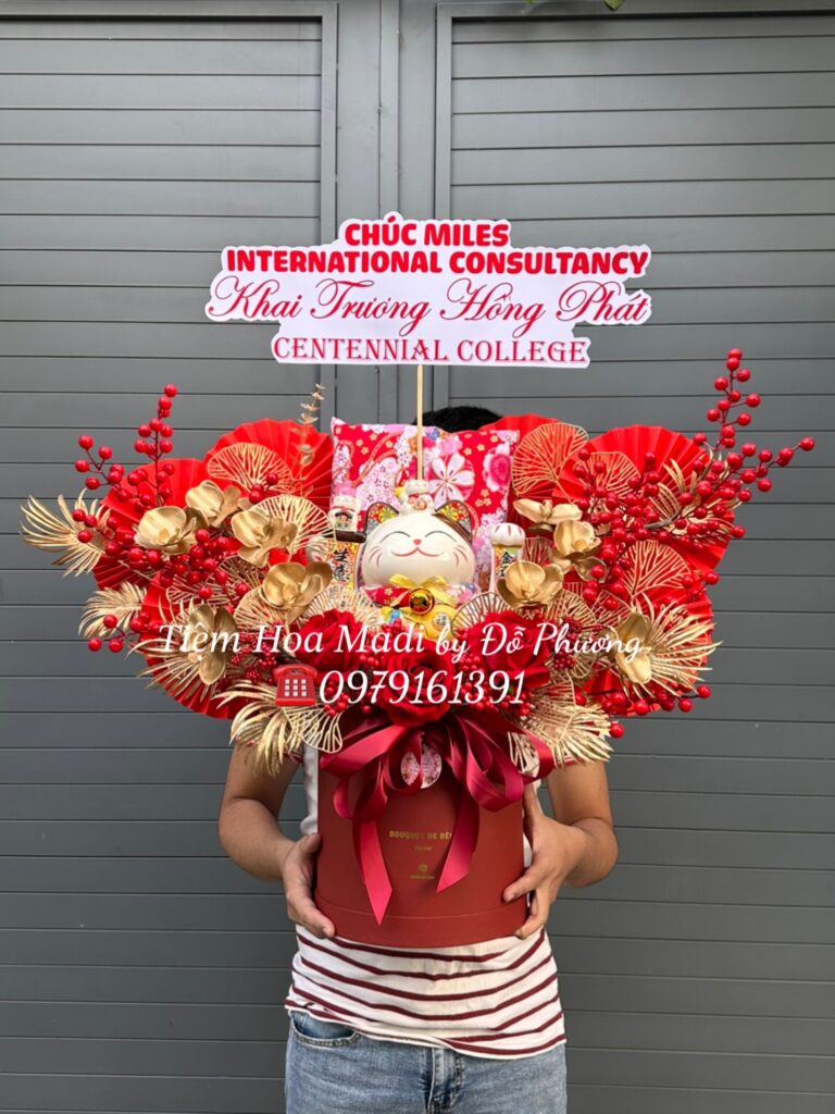 ý nghĩa quà tặng hoa đào đông đỏ
