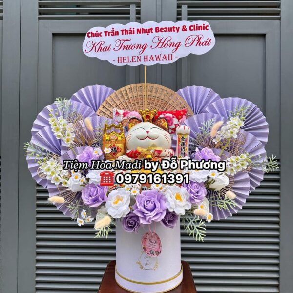 Hoa Khai Trương màu Tím