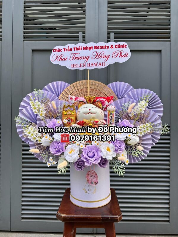 Hoa Khai Trương màu Tím