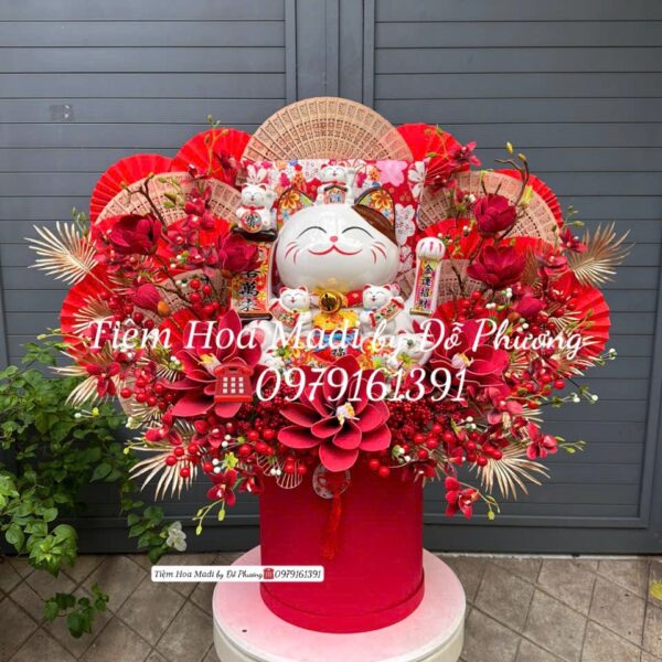 Lẵng hoa khai trương hồng phát 5 triệu