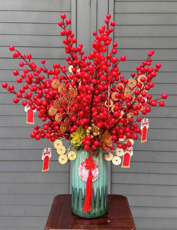 Bình Hoa Đào Đông Đẹp