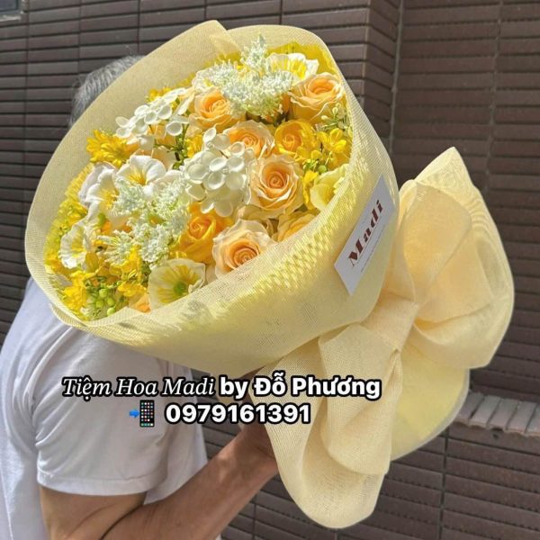 Bó Hoa Sinh Nhật Mix Màu Tươi Tắn
