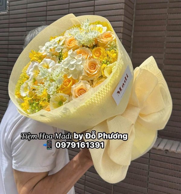 Bó Hoa Sinh Nhật Mix Màu Tươi Tắn