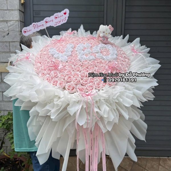Bó Hoa Sinh Nhật Tone Pastel Hot Trend