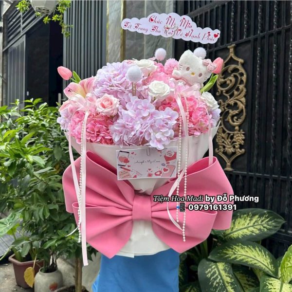 Bó hoa cẩm tú cầu