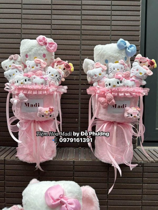 Bó mèo Kitty thường được thiết kế tinh xảo