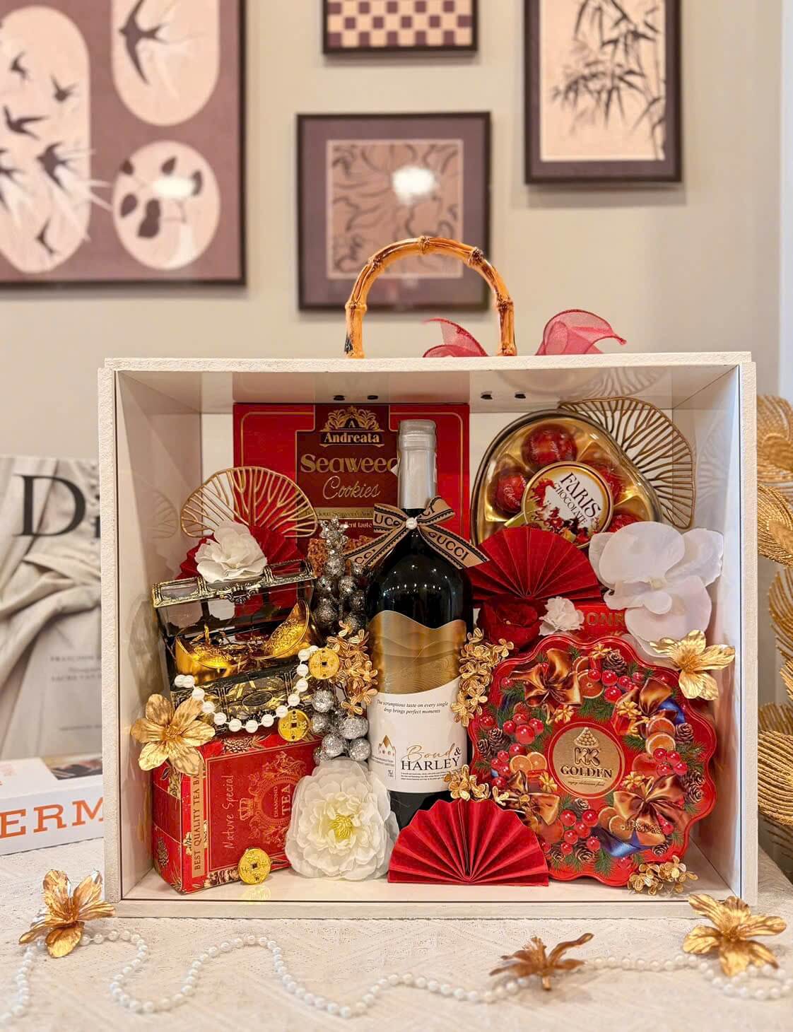 IMG_7463 Tặng giỏ quà Tết cũng là gửi gắm mong ước một năm mới bình an, thuận lợi và tràn đầy năng lượng tích cực đến người nhận